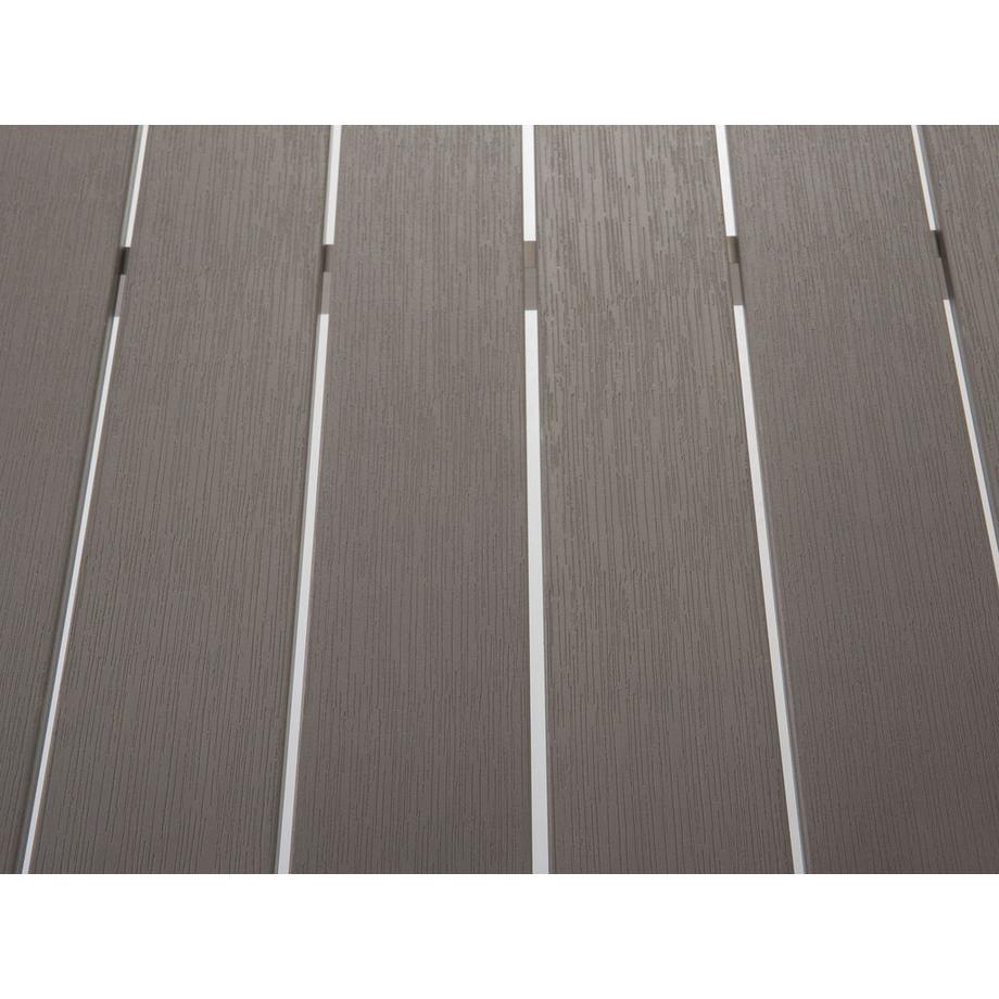 Beliani Tavolo da pranzo da giardino en Legno plastico Industriale VERNIO  