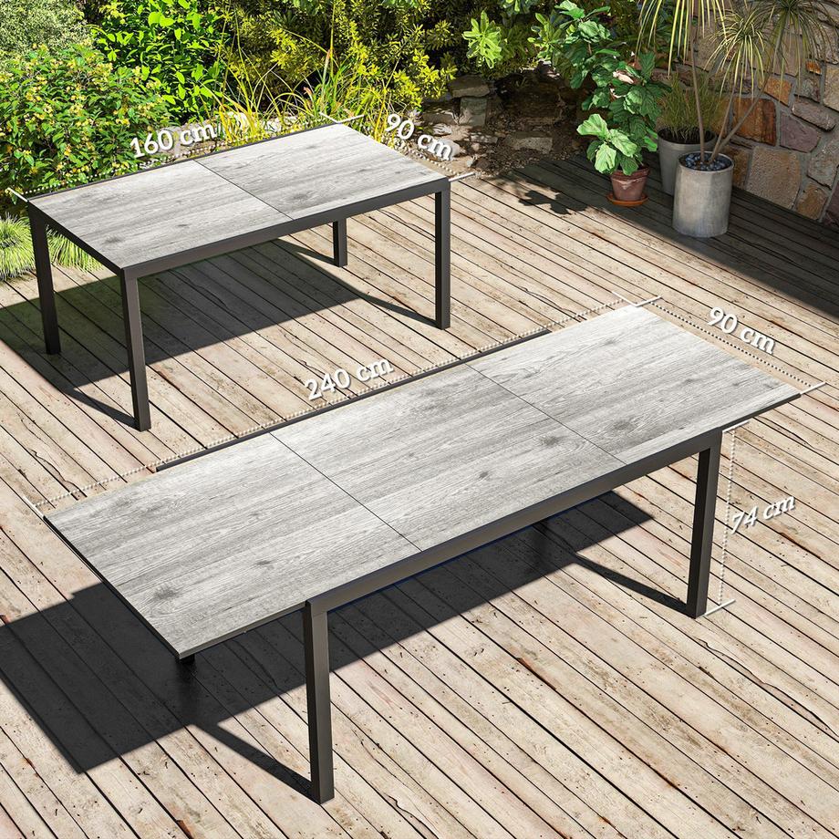 Outsunny table de jardin  