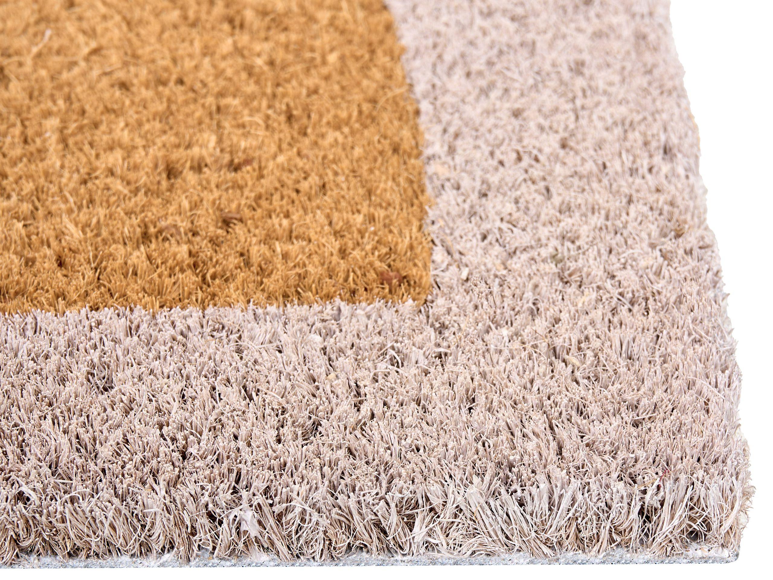 Beliani Fussmatte aus Kokosfasern Klassisch BUHI  