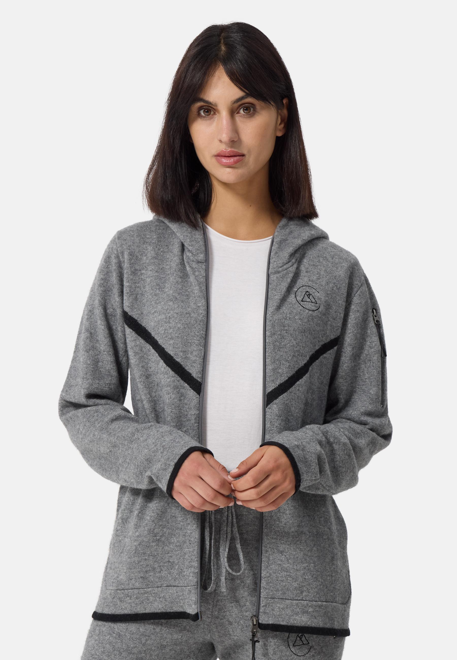 CASH-MERE.CH  Unisex Wolle Kaschmir Trainerjacke 