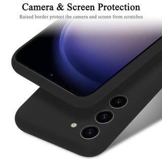 Cadorabo  Hülle für Samsung Galaxy S23 PLUS in LIQUID SCHWARZ - Schutzhülle aus flexiblem TPU Silikon 