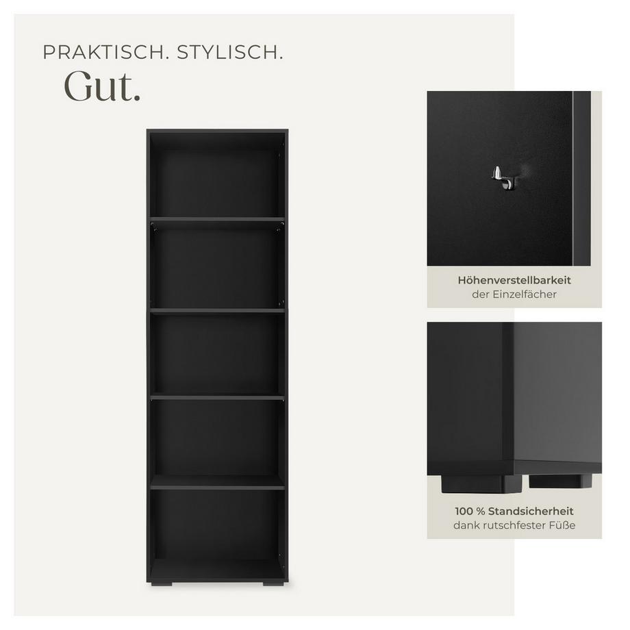 Tectake Scaffale per libri Lexi MDF  