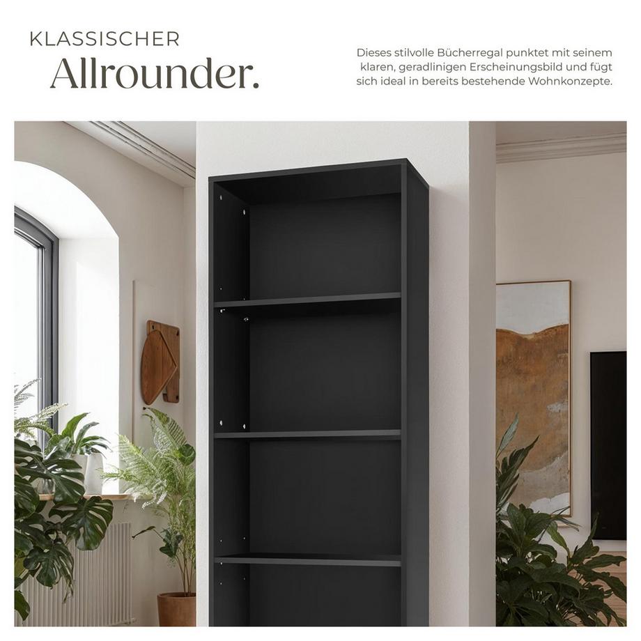 Tectake Scaffale per libri Lexi MDF  