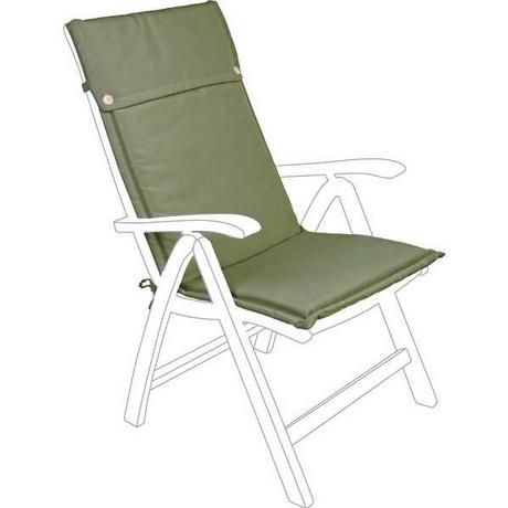 mutoni Cuscino da giardino in olefina verde schienale alto 50x120  