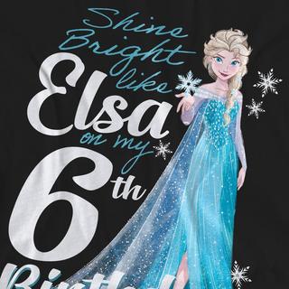 FROZEN Bright Like Elsa 6ème Anniversaire T-Shirt  