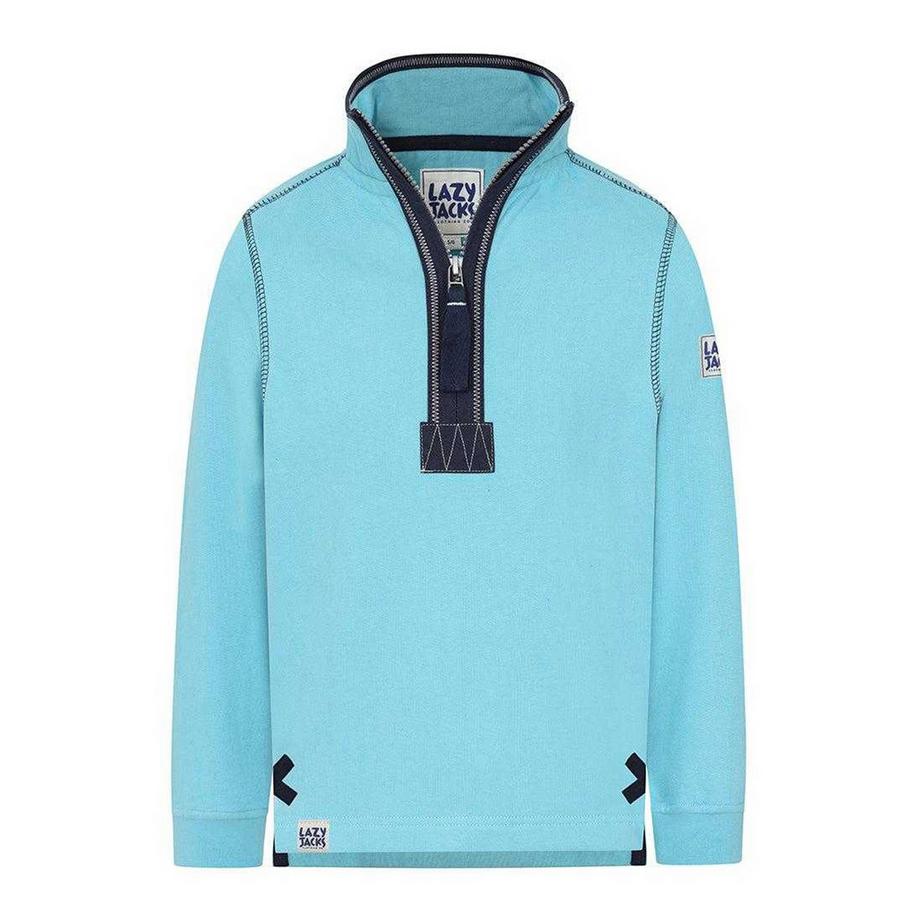 Sweatshirt  ,  mit kurzem Reißverschluss