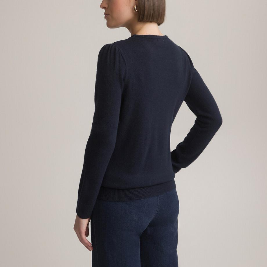 La Redoute Collections Pullover mit Rundhalsausschnitt  