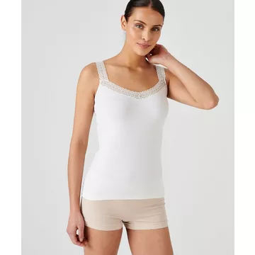 Achsel-Shirt mit Spitze, Thermolactyl-Jersey Sensitive, Wärmegrad Soft 2.