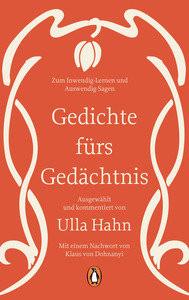 Gedichte fürs Gedächtnis Dohnanyi, Klaus von (Nachwort); Hahn, Ulla (Hrsg.) Copertina rigida 