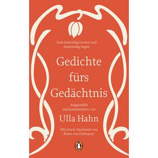 Gedichte fürs Gedächtnis Dohnanyi, Klaus von (Nachwort); Hahn, Ulla (Hrsg.) Copertina rigida 