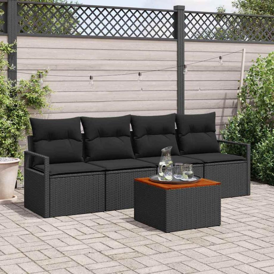 VidaXL Set Divano da Giardino Polyrattan  