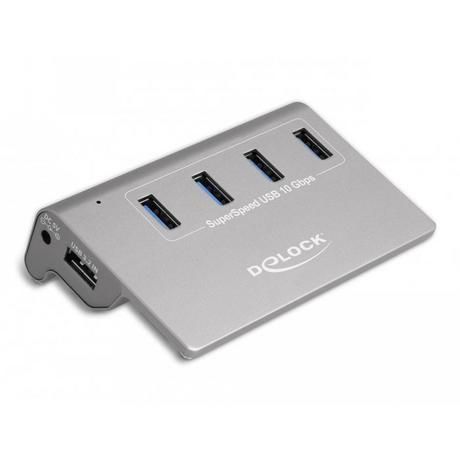 DeLock  Hub USB 3.2 Gen 2 con 4 porte USB Tipo-A 