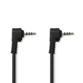 Nedis  Audio-Video-Kabel | 3,5 mm Stecker | 3,5 mm Stecker | Vernickelt | 1,00 m | Rund | PVC | Schwarz 