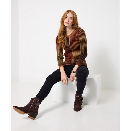 Joe Browns Cardigan Zippé en Maille Côtelée Structurée  