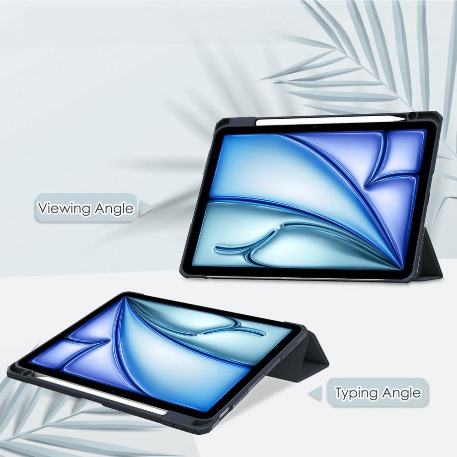 Cover-Discount  iPad Air 11 (M2 / M3) - Schützende Acryl Tablethülle mit erhöhtem Rand 