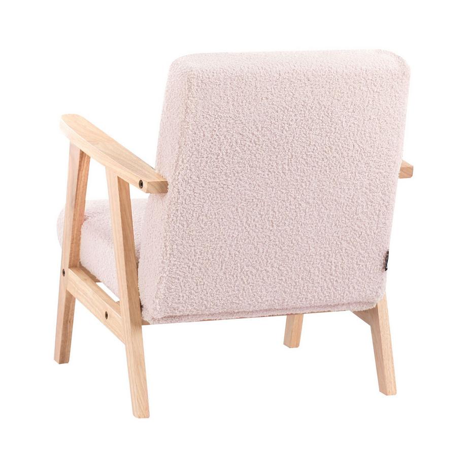 Beliani Kindersessel aus Bouclé Skandinavisch LINDE  