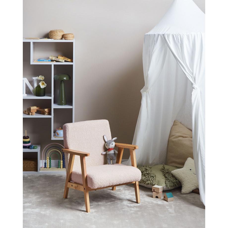 Beliani Kindersessel aus Bouclé Skandinavisch LINDE  