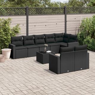 VidaXL set divano da giardino Polirattan  