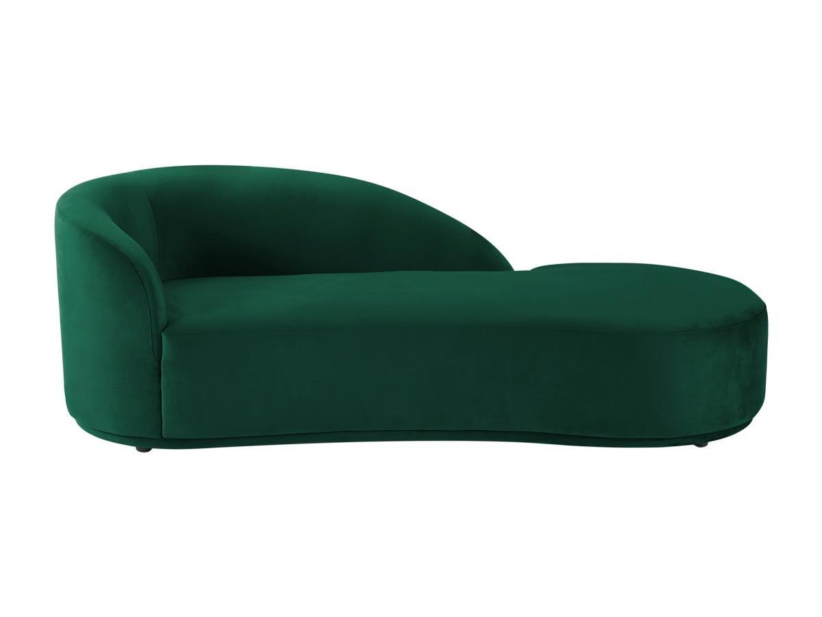 PASCAL MORABITO Chaise longue in Velluto Verde - Angolo a destra LONIGO di PASCAL MORABITO  