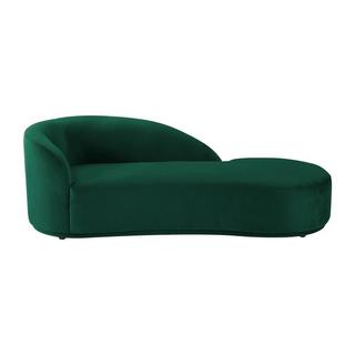 PASCAL MORABITO Chaise longue in Velluto Verde - Angolo a destra LONIGO di PASCAL MORABITO  