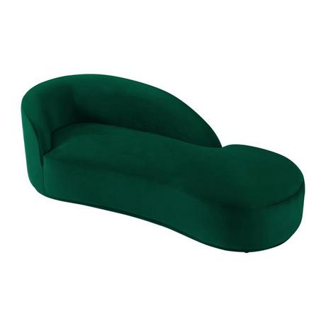 PASCAL MORABITO Chaise longue in Velluto Verde - Angolo a destra LONIGO di PASCAL MORABITO  