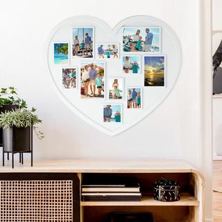 B2X Cornice portafoto a forma di cuore per 11 foto  