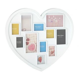B2X Cornice portafoto a forma di cuore per 11 foto  
