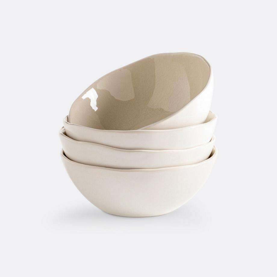 La Redoute Intérieurs Lot 4 bols grès craquelé  