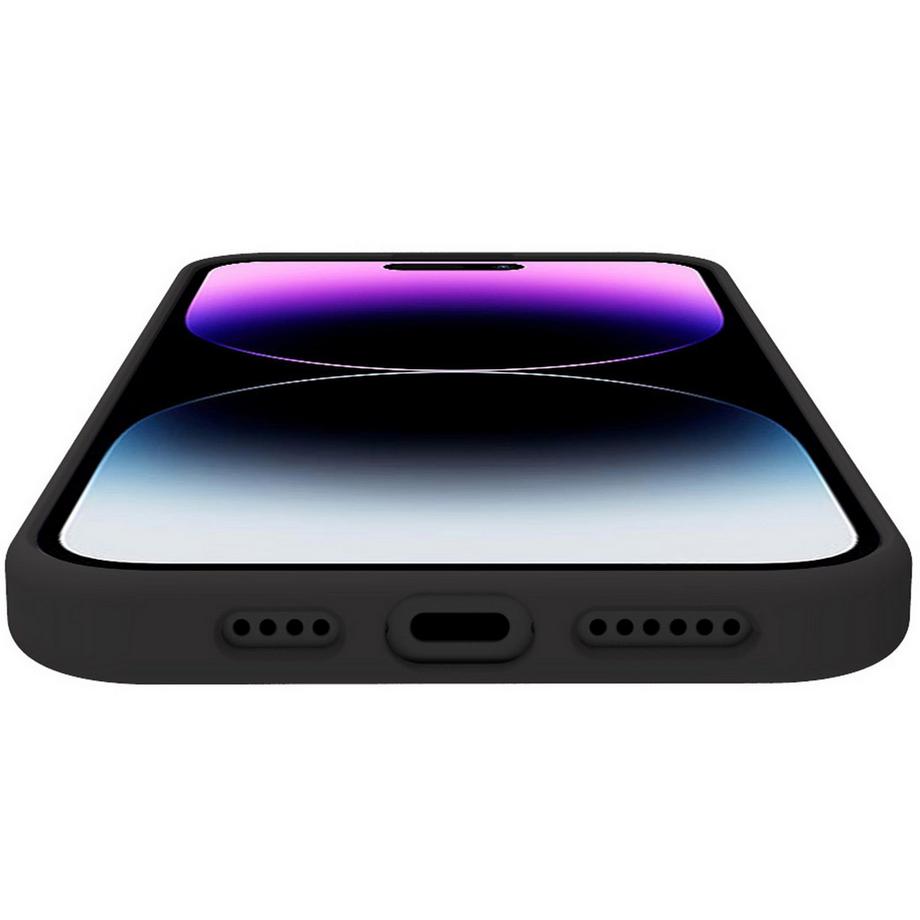 Celly  Cromo Coque en caoutchouc souple iPhone 15 Pro Max Noir 