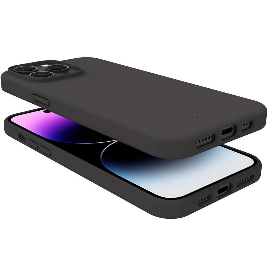 Celly  Cromo Coque en caoutchouc souple iPhone 15 Pro Max Noir 