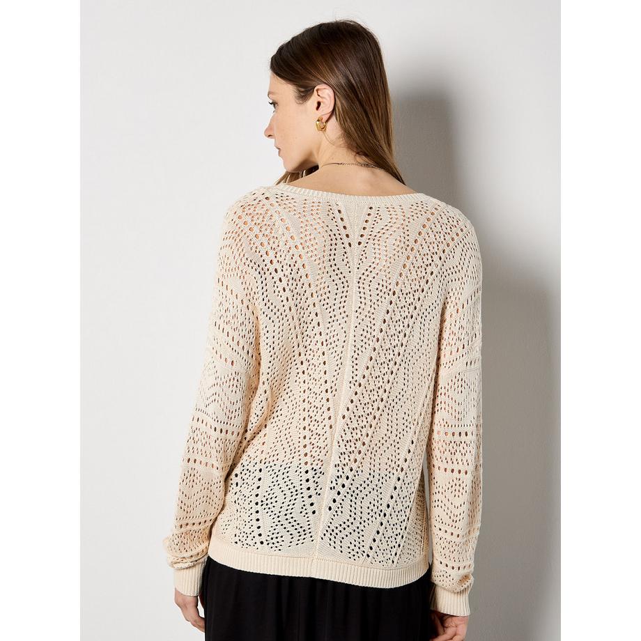 APRICOT Chevron Pointelle Strickcardigan  