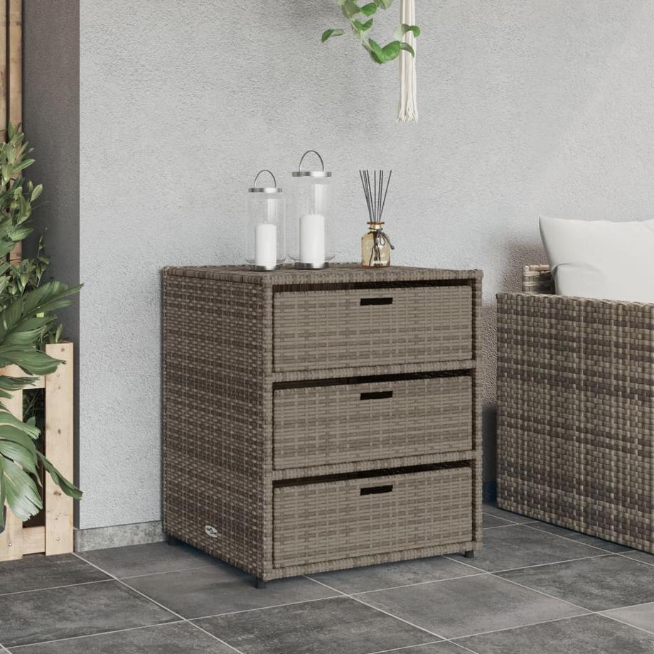 VidaXL Gartenschrank poly-rattan  