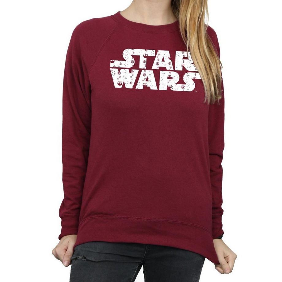 STAR WARS Star Wars Christmas Logo Slim Fit Felpa  