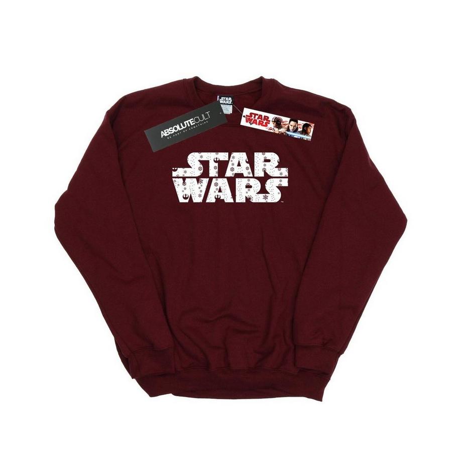 STAR WARS Star Wars Christmas Logo Slim Fit Felpa  