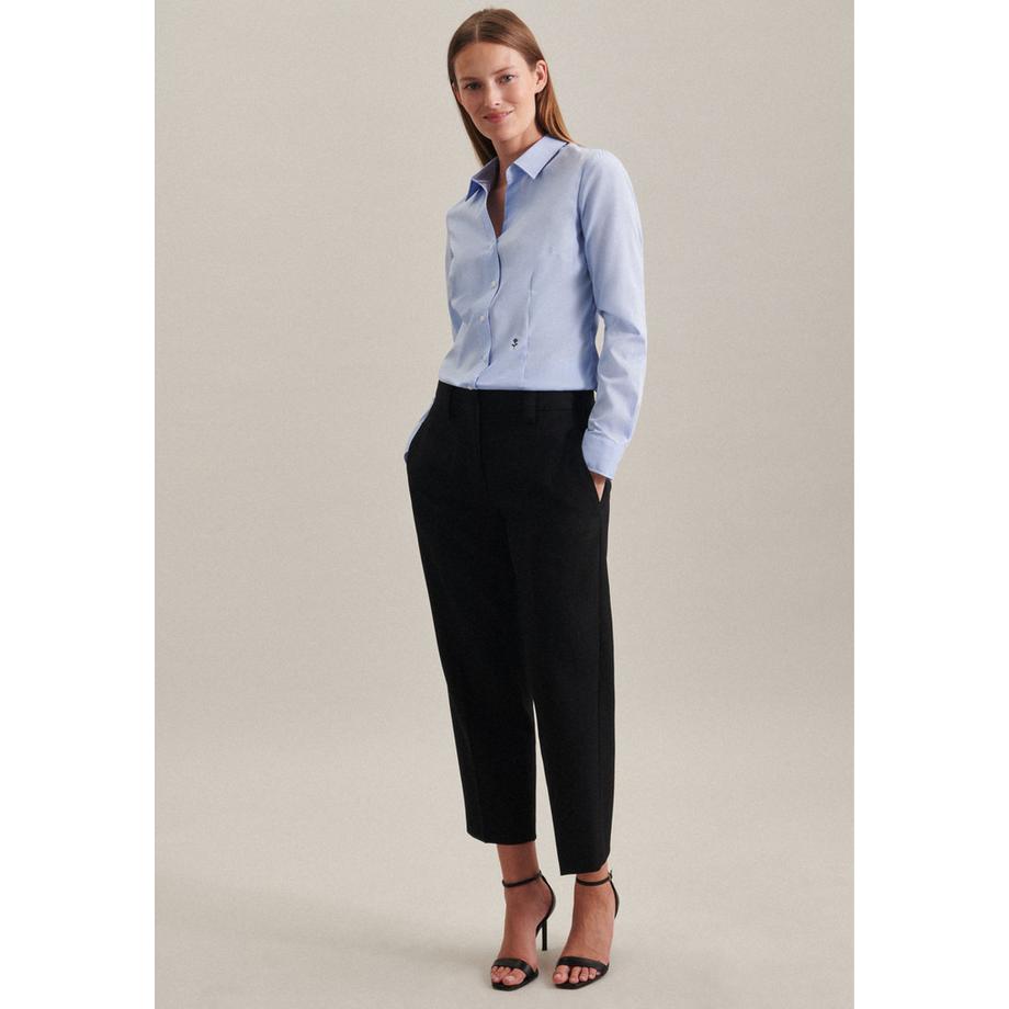 Seidensticker  Hemdbluse Uni Langarm Kragen 