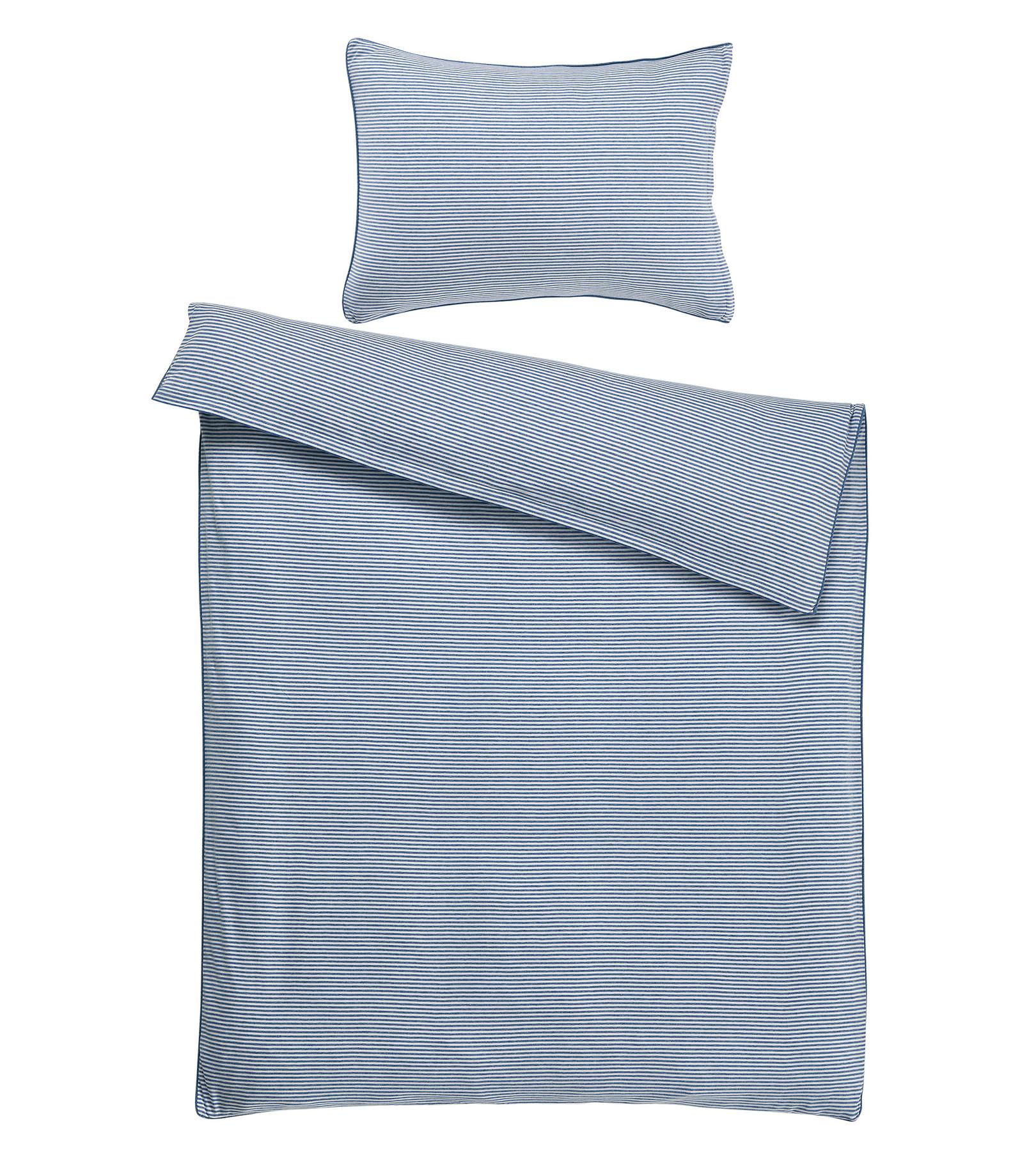 Living Home Melange Jersey Streifen Taie de duvet  