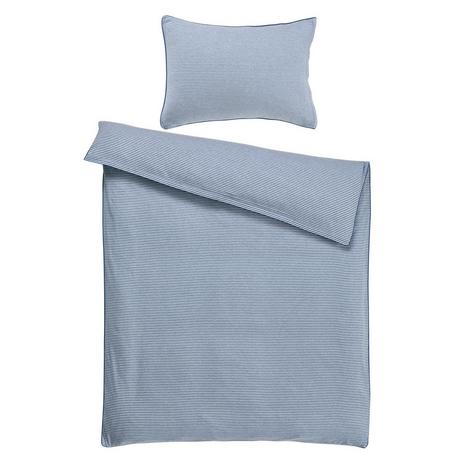 Living Home Melange Jersey Streifen Taie de duvet  