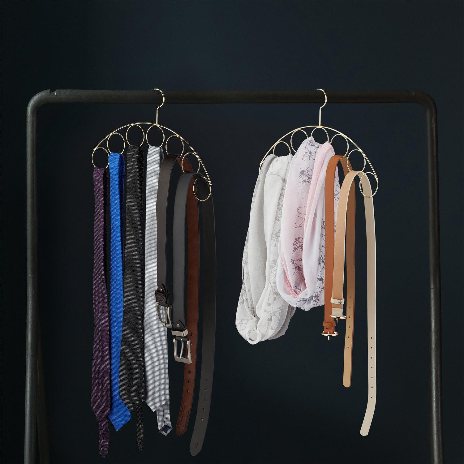 Northix Kleiderbügel mit Schalhalter  