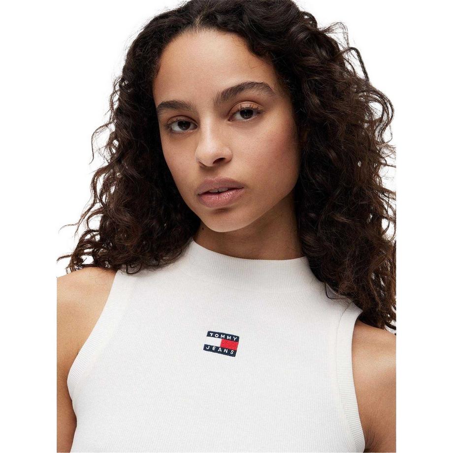 TOMMY JEANS Débardeur Côtelé Ajusté Dos Nageur  
