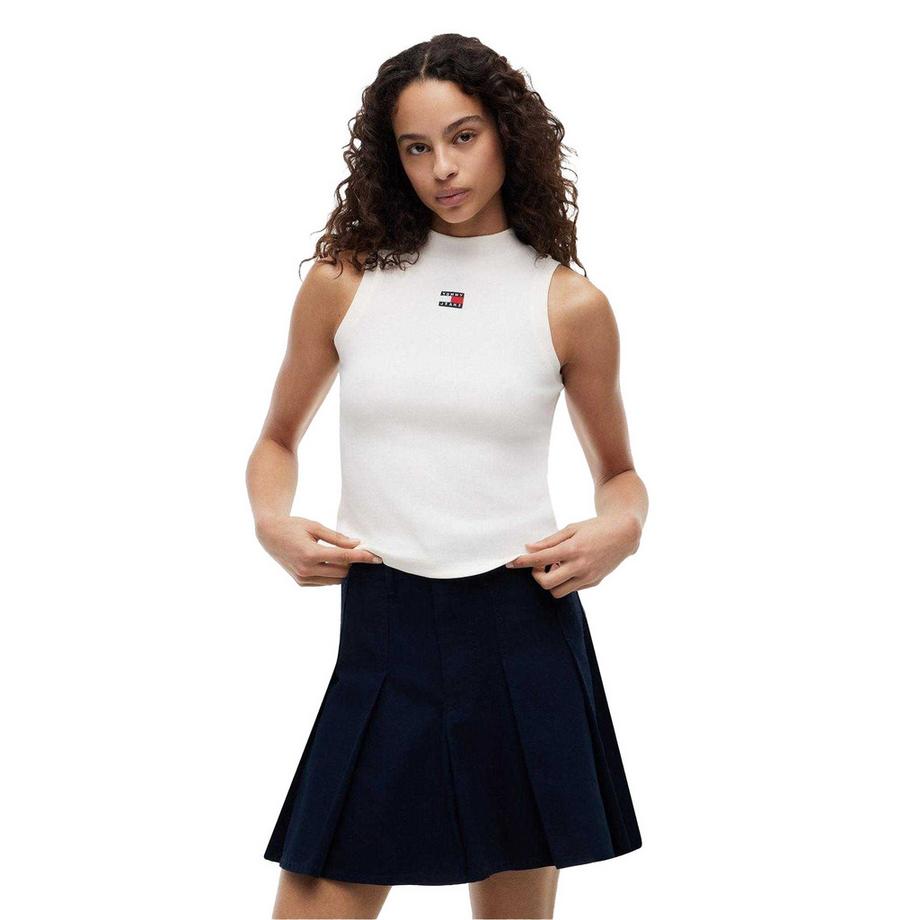 TOMMY JEANS Débardeur Côtelé Ajusté Dos Nageur  