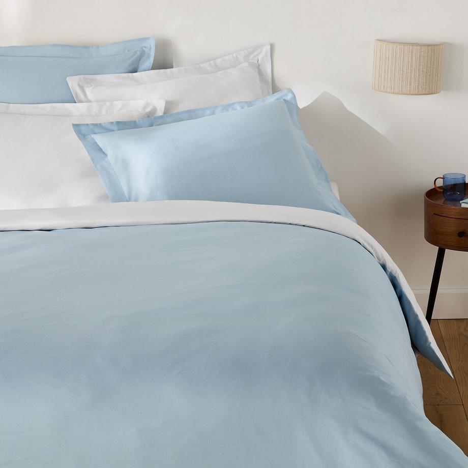 Housse de couette coton bicolore