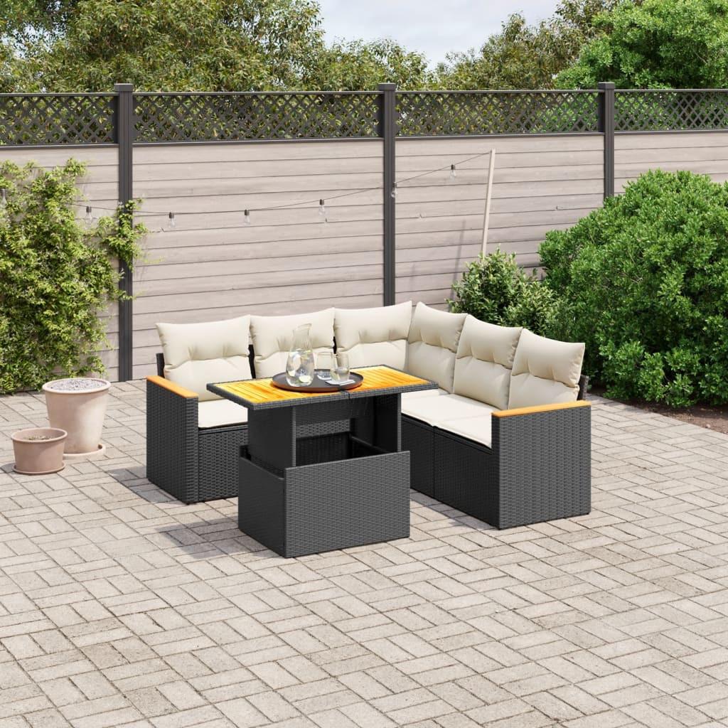 VidaXL set divano da giardino Polirattan  