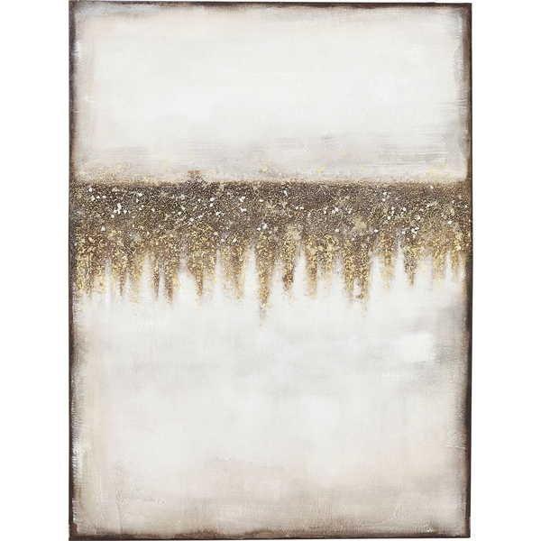 KARE Design Dipinto ad olio Campi astratti 120x90cm  