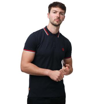 Poloshirt Mit kontrastfarbenen Streifen  kurzärmlig