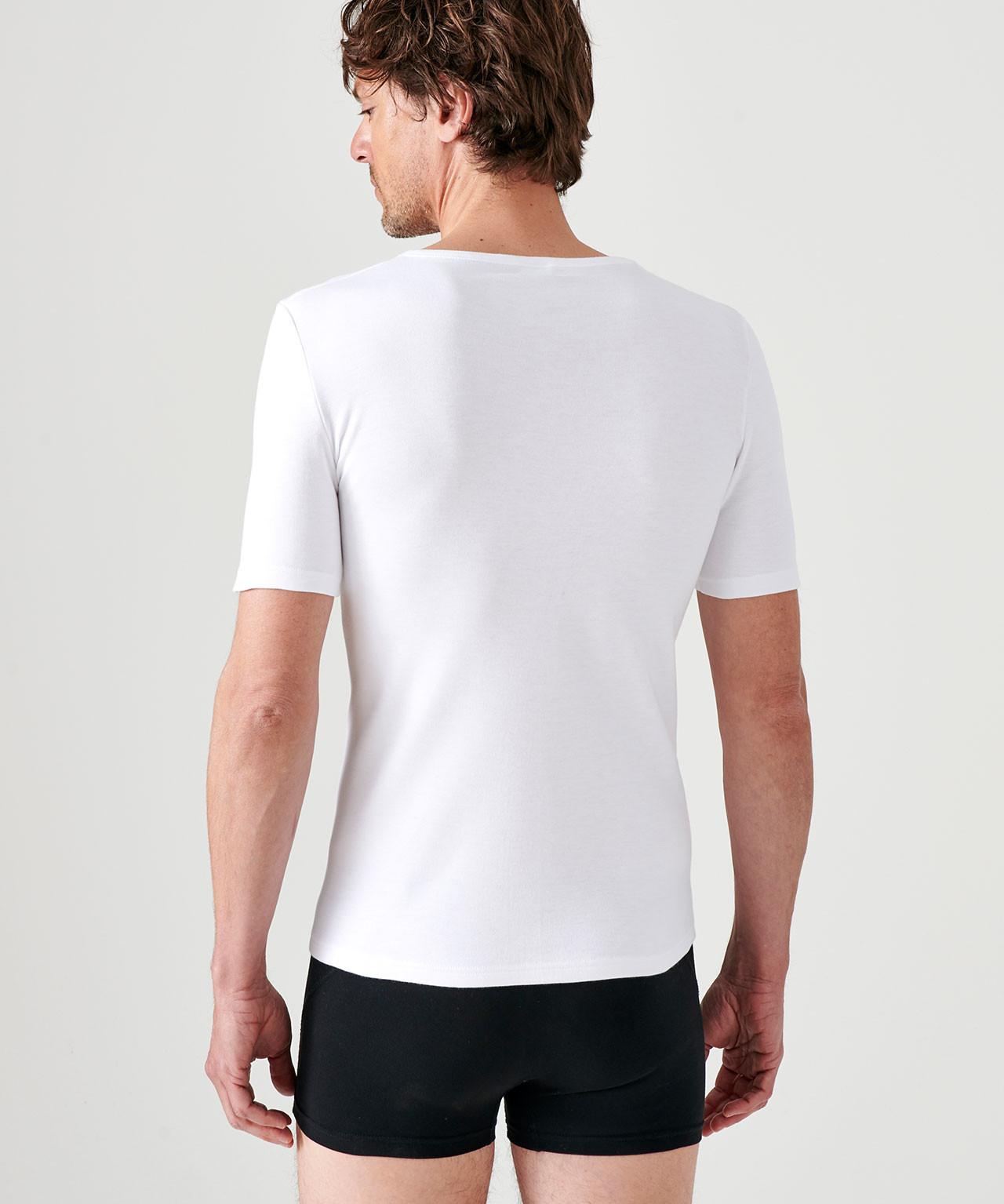 Damart Tee-shirt Col V Manches Courtes Chaleur Medium 3  