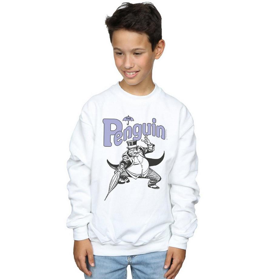 DC COMICS  Penguin Mono Action Pose Sweatshirt 