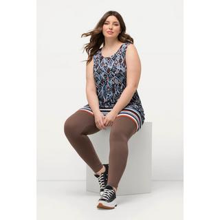 Ulla Popken  Legging en coton avec taille élastique, coupe Slim 