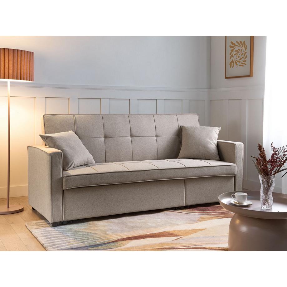 Beliani Canapé-lit en Tissu Moderne GLOMMA  