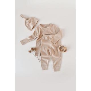 BabyCosy Organic  Set, Pantalon, T-shirt à manches longues, Bonnet 