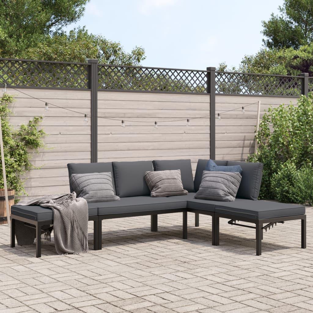 VidaXL Garten sofagarnitur aluminium  